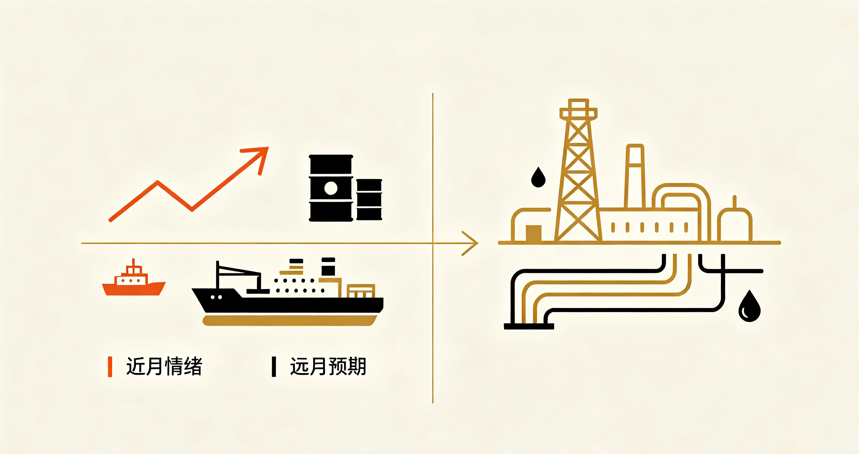 原油期货 09‑10：别只盯着近月大涨，远月藏着市场真实顾虑示意图