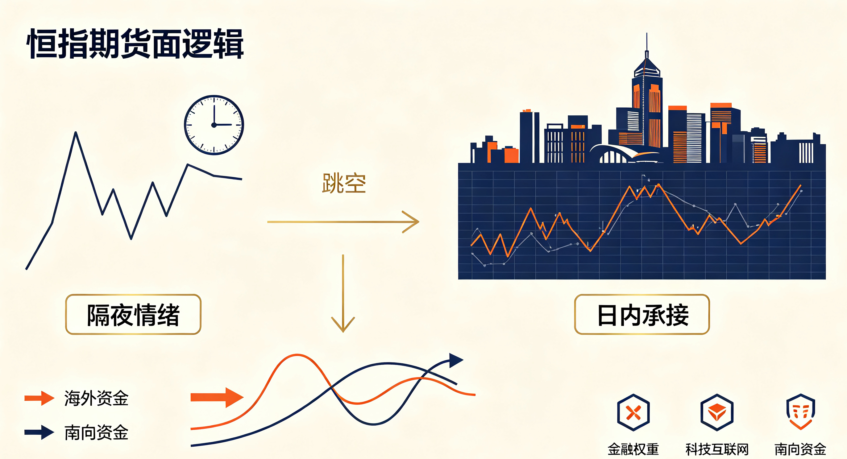 恒指期货 09‑10：两套资金来回拉扯，别被隔夜跳空打乱节奏示意图