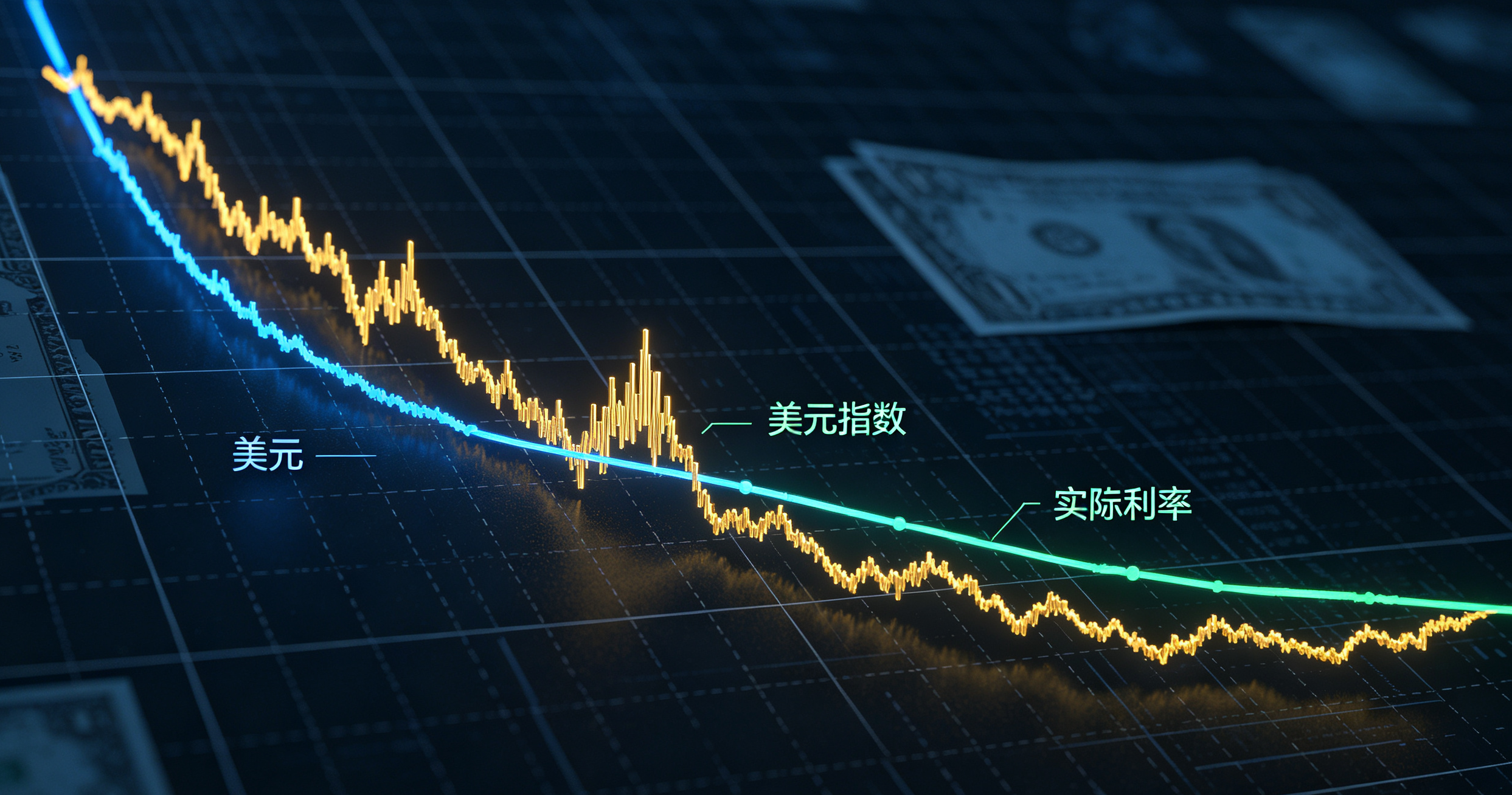 美元与实际利率回落,黄金期货进入再定价窗口示意图 美元与实际利率回落,黄金期货进入再定价窗口示意图